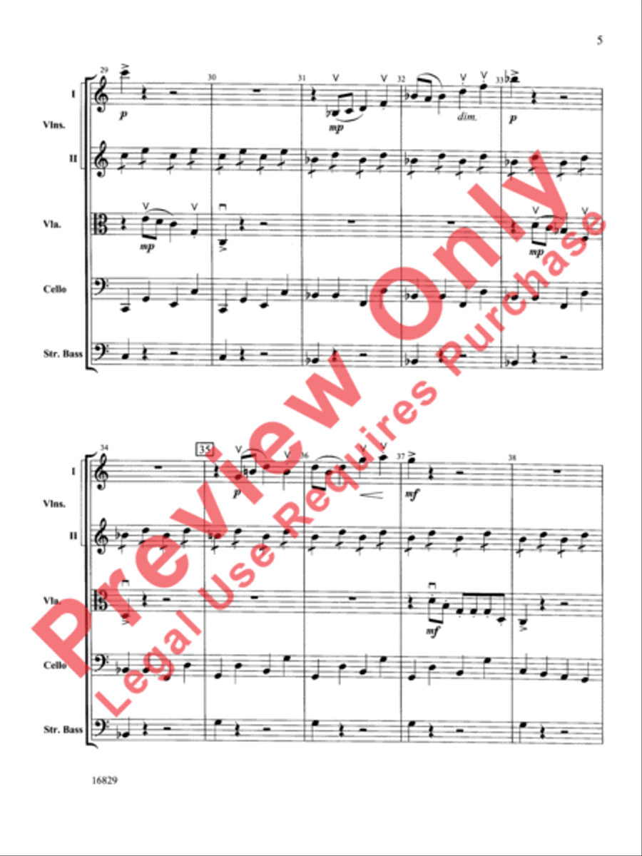 Classical Symphony String Orchestra scores gallery preview page 6