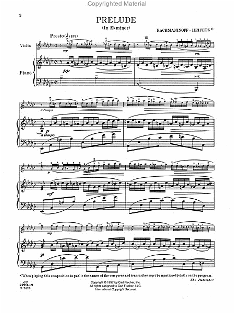 Prelude Violin Solo scores gallery preview page 2