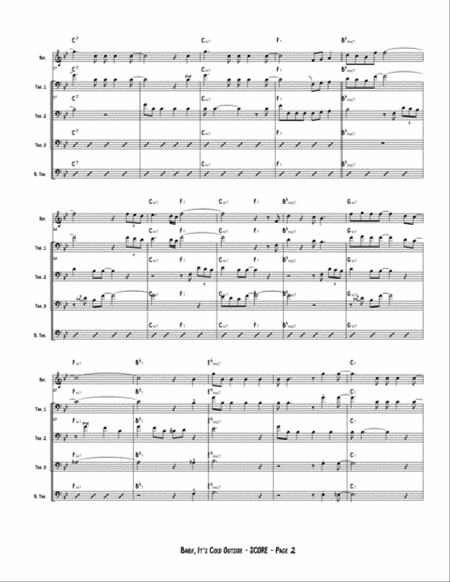 Baby, It's Cold Outside Jazz Ensemble scores gallery preview page 4