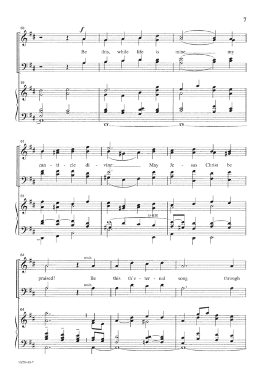 When Morning Gilds the Skies 4-Part scores gallery preview page 8