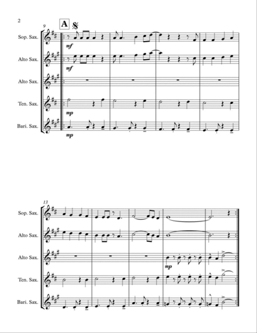 Africa Woodwind Quartet scores gallery preview page 2