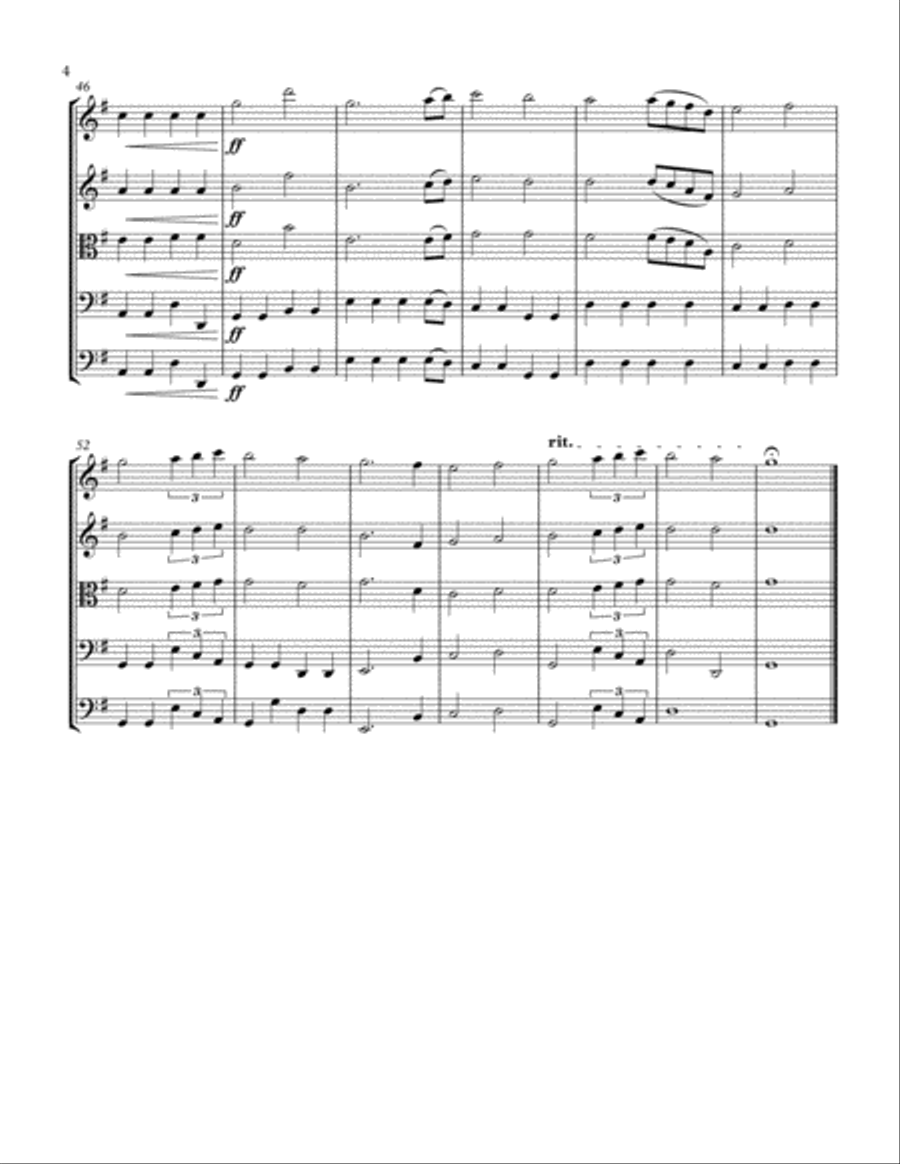 Can't Help Falling In Love String Quintet scores gallery preview page 4