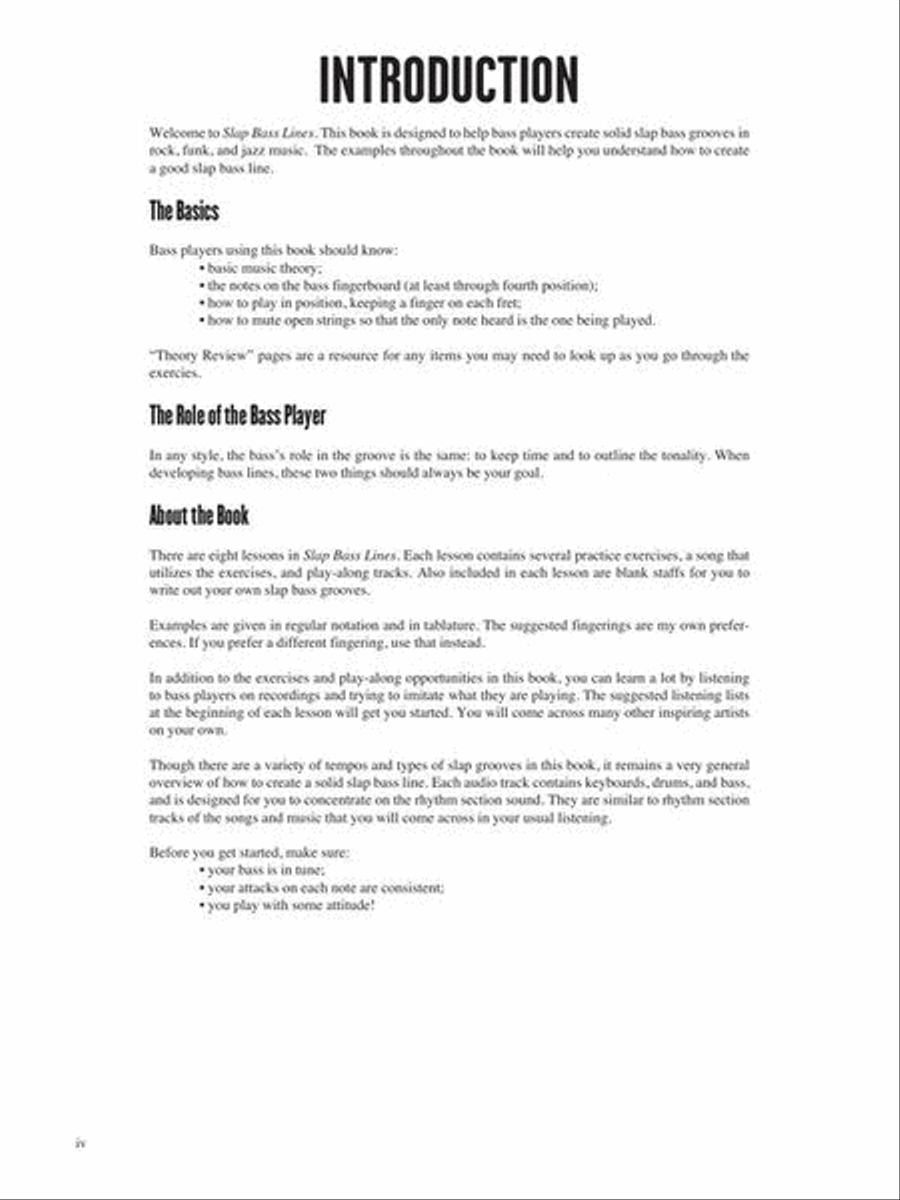 Slap Bass Lines Electric Guitar scores gallery preview page 4