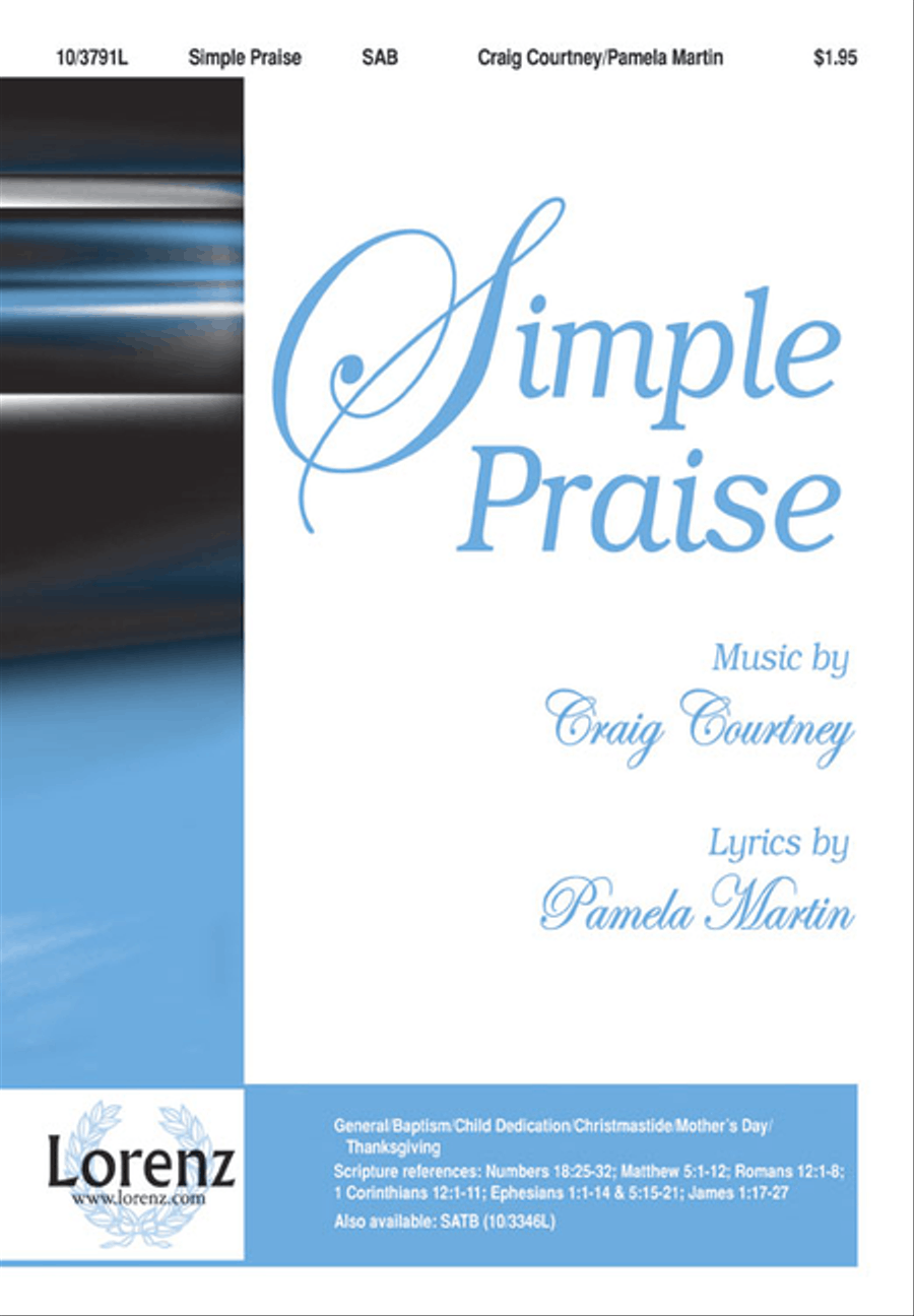 Simple Praise 3-Part scores gallery preview page 1
