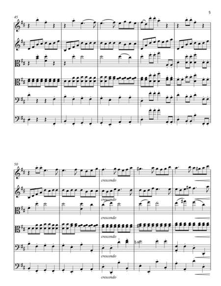 Brahms Symphony No. 2 op. 73 finale arr. for string sextet