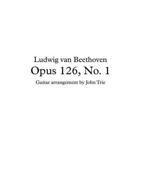 Opus 126 no. 1 - guitar tablature image number null