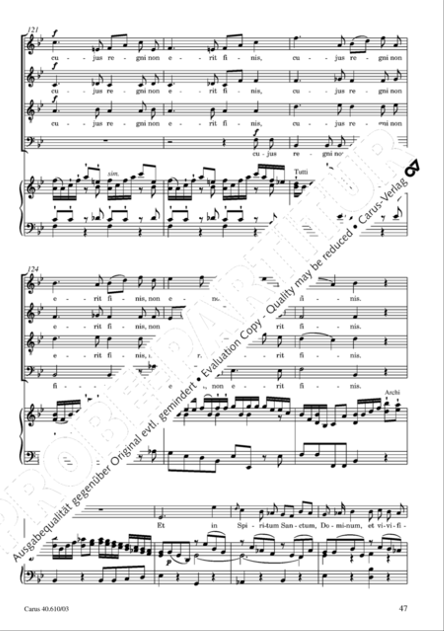 Theresienmesse in B 4-Part scores gallery preview page 48