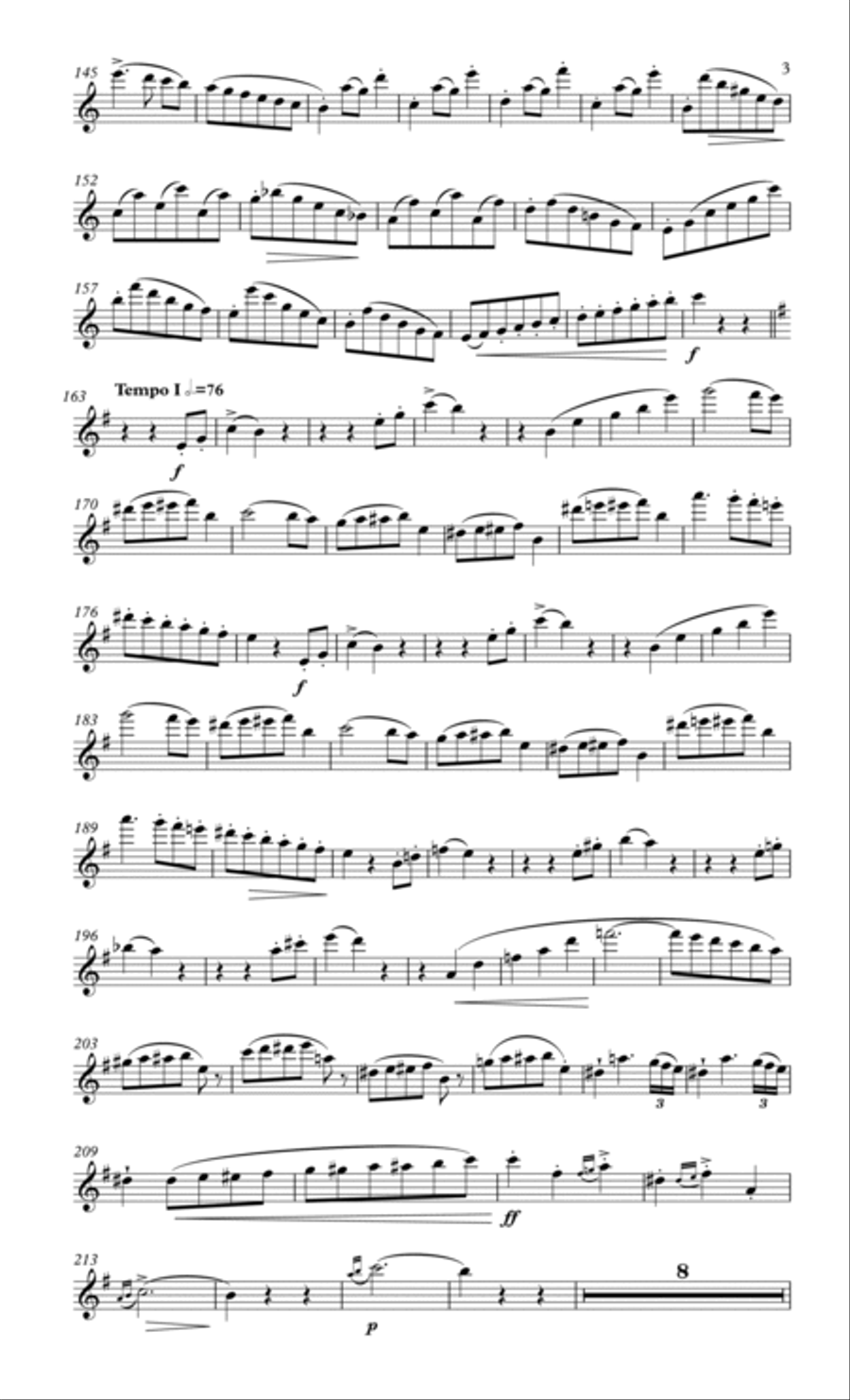Kuhlau Scherzo for flute & piano Flute Solo scores gallery preview page 4