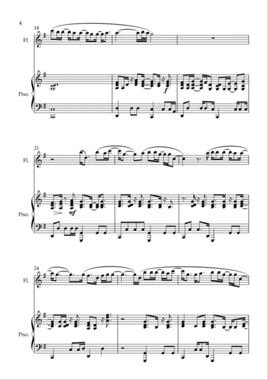 Jessie Jessie Flute Solo scores gallery preview page 4