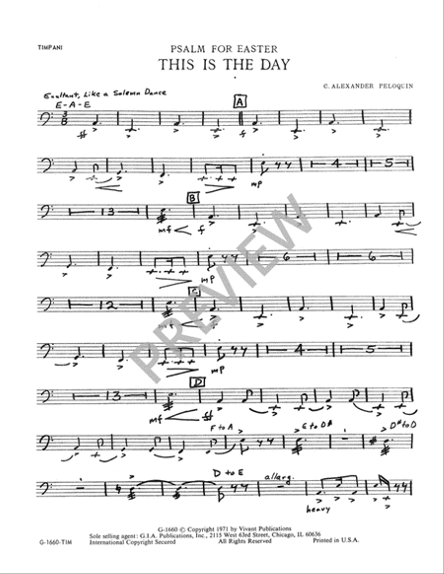 Psalm for Easter - Instrument edition Trombone scores gallery preview page 9