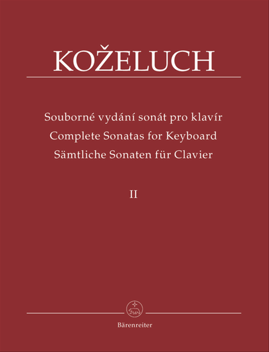 Samtliche Sonaten fur Clavier II