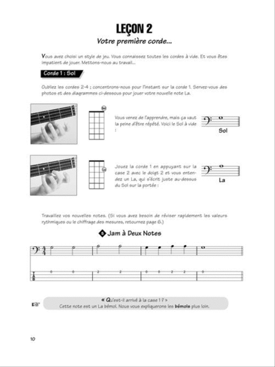 FastTrack Bass Method – Book 1 – French Edition Bass Guitar Tablature scores gallery preview page 5