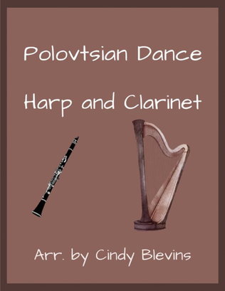 Polovtsian Dance, for Harp and Clarinet