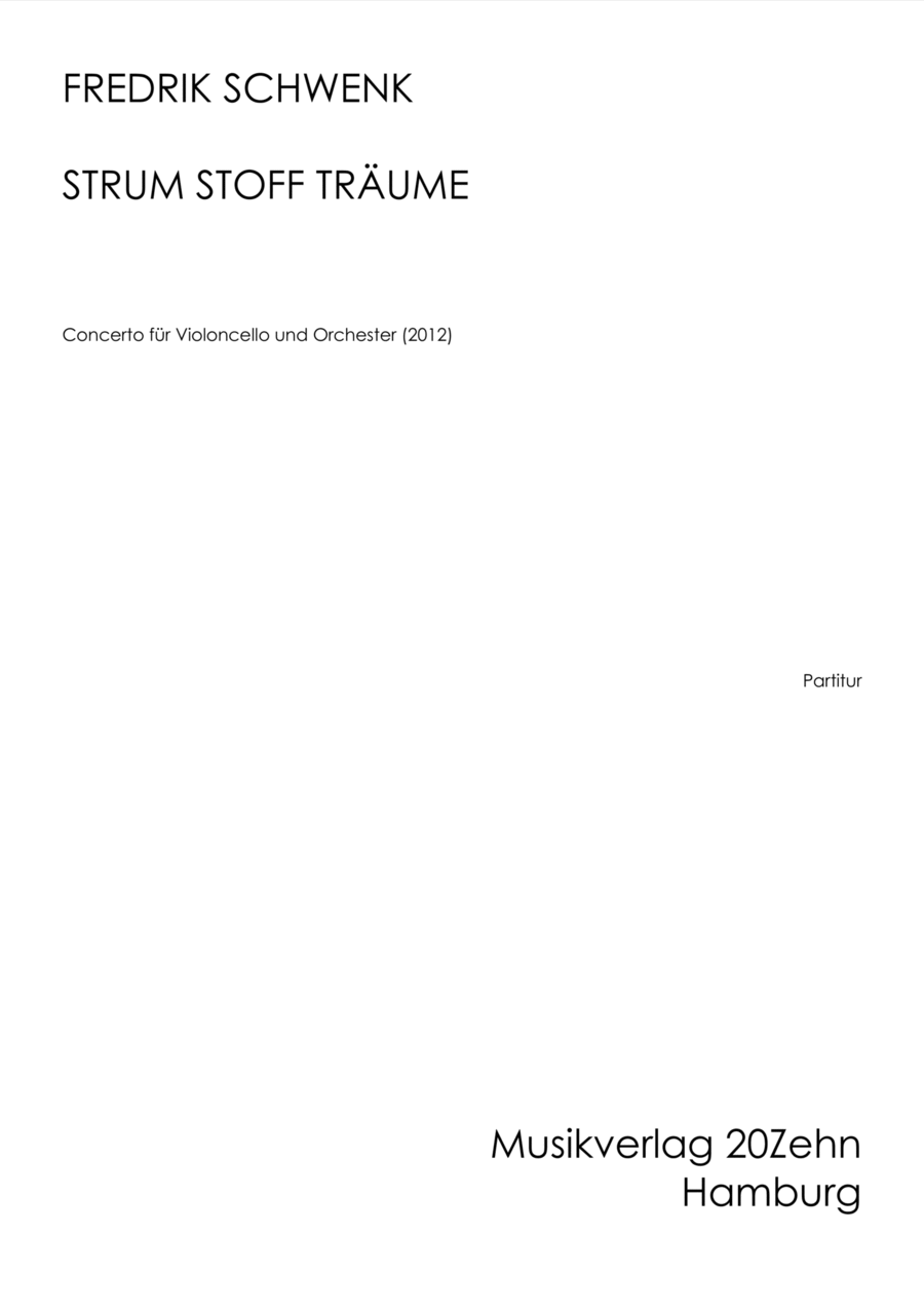 Sturm Stoff Traeume Full Orchestra scores gallery preview page 1