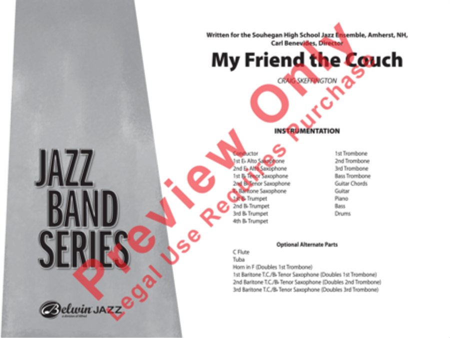 My Friend the Couch Jazz Ensemble scores gallery preview page 2