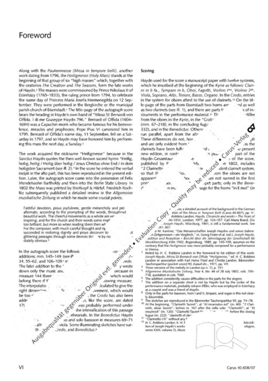 Missa Sancti Bernardi von Offida in B 4-Part scores gallery preview page 7