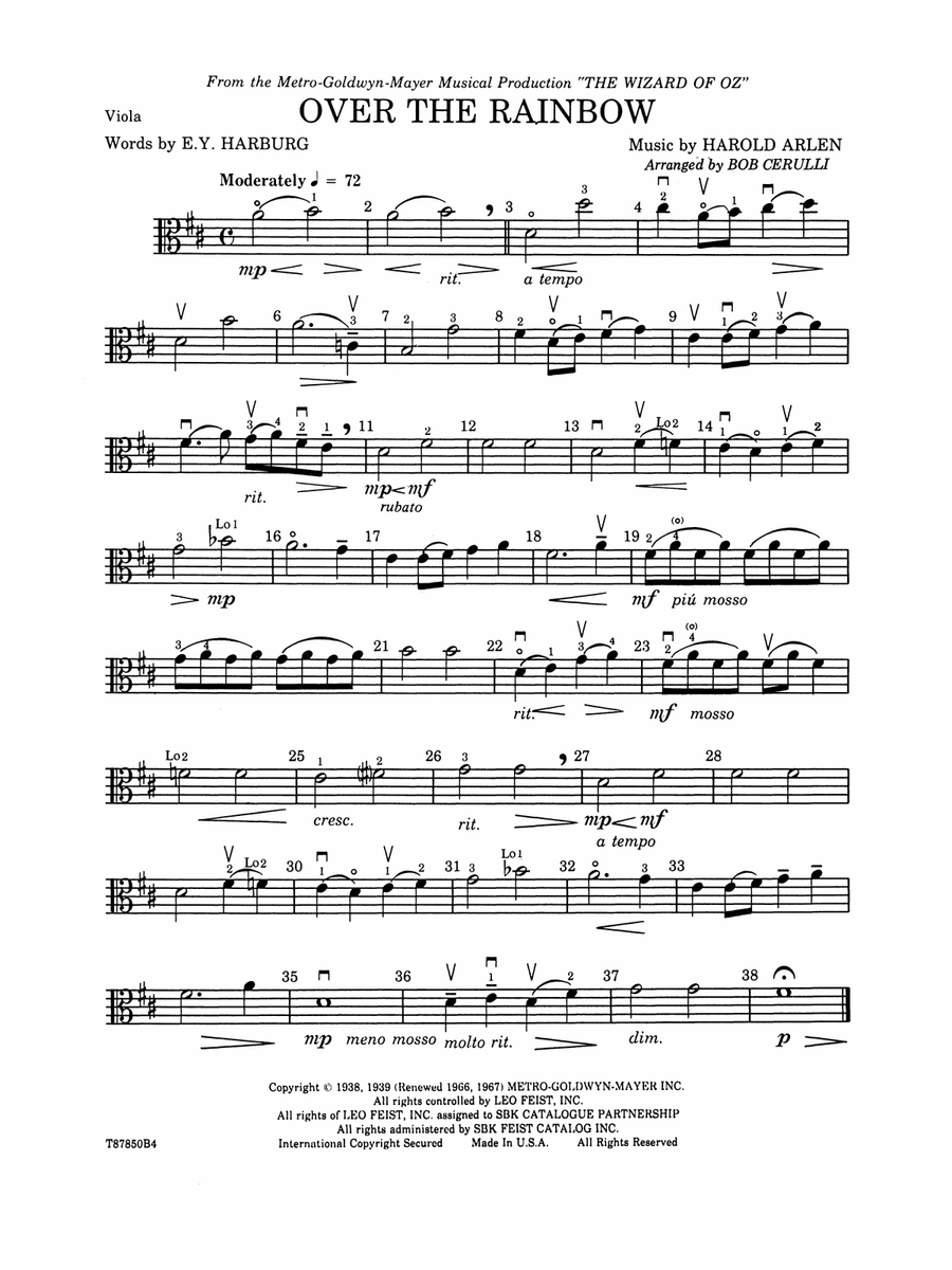 Over the Rainbow: Viola