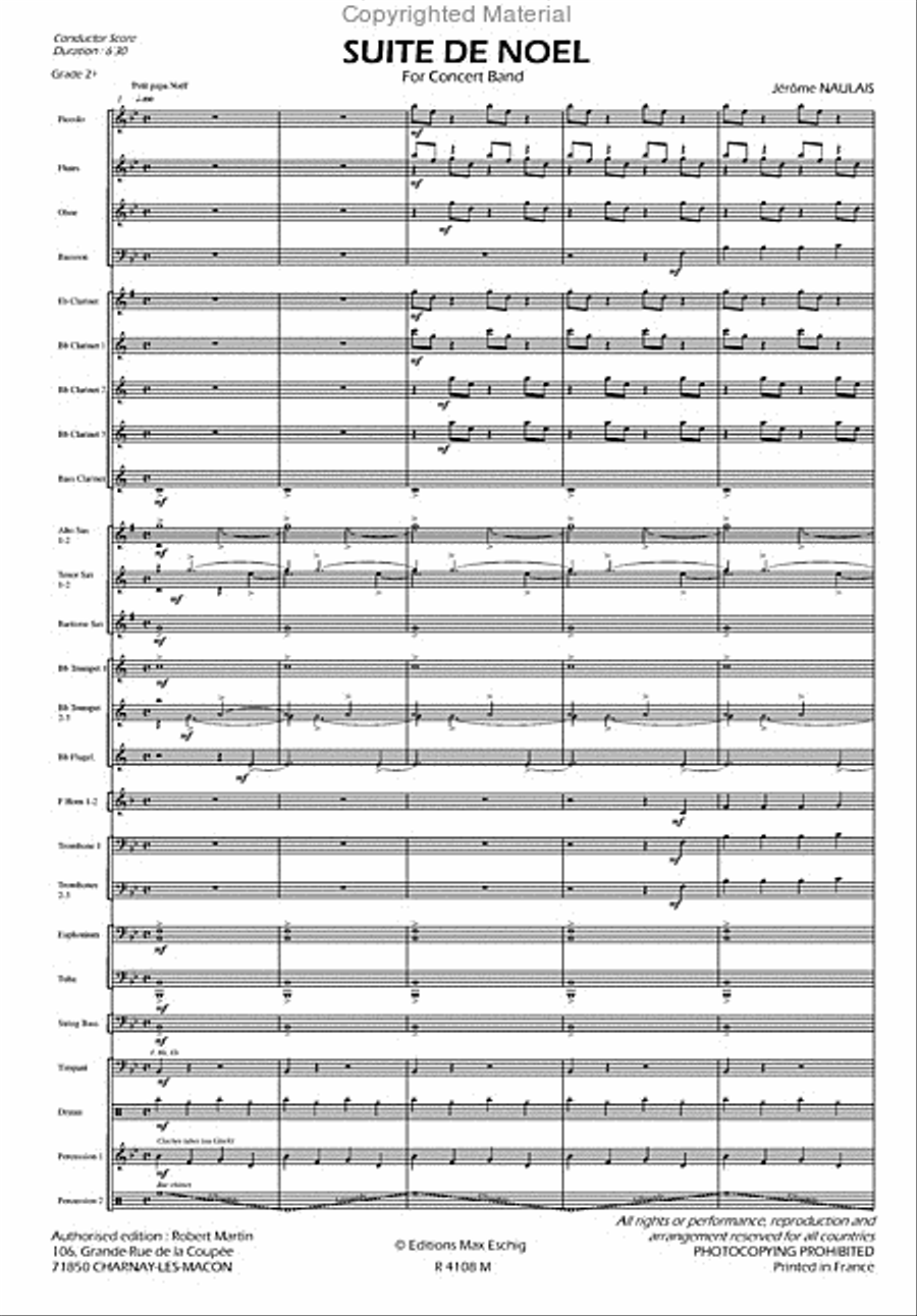 Suite de Noel Concert Band scores gallery preview page 2