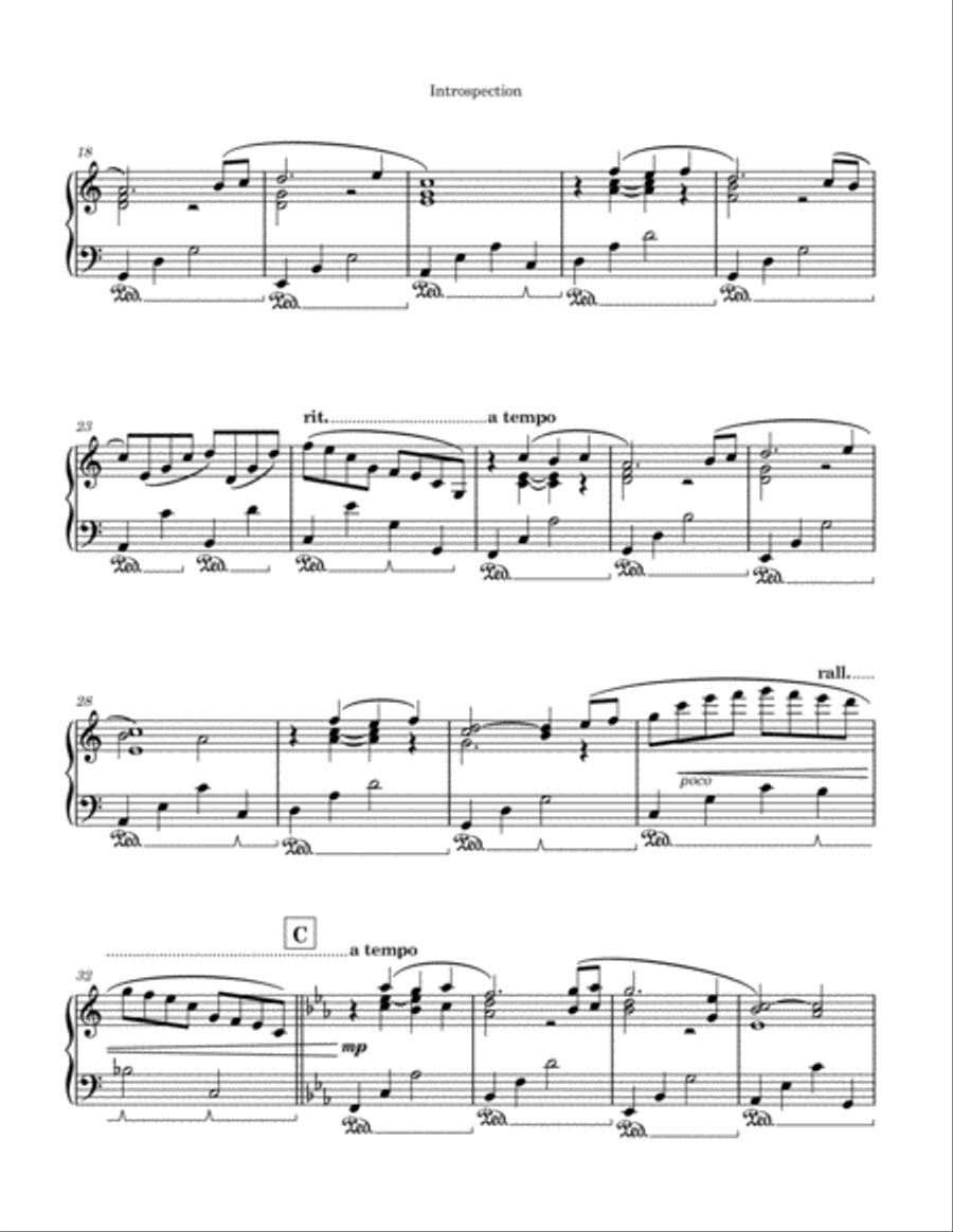 Introspection Introspection Piano Solo scores gallery preview page 3