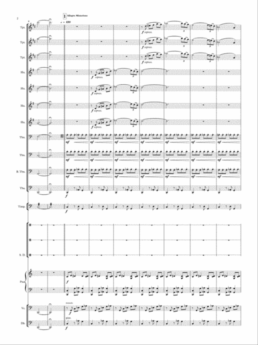Metanoia Brass Choir Large Ensemble scores gallery preview page 2