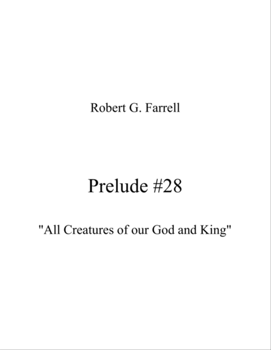 Prelude No. 28 Organ Solo scores gallery preview page 1