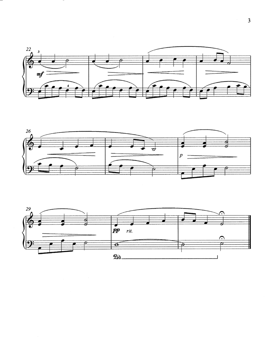 Three Japanese Folk Songs Piano Solo scores gallery preview page 4