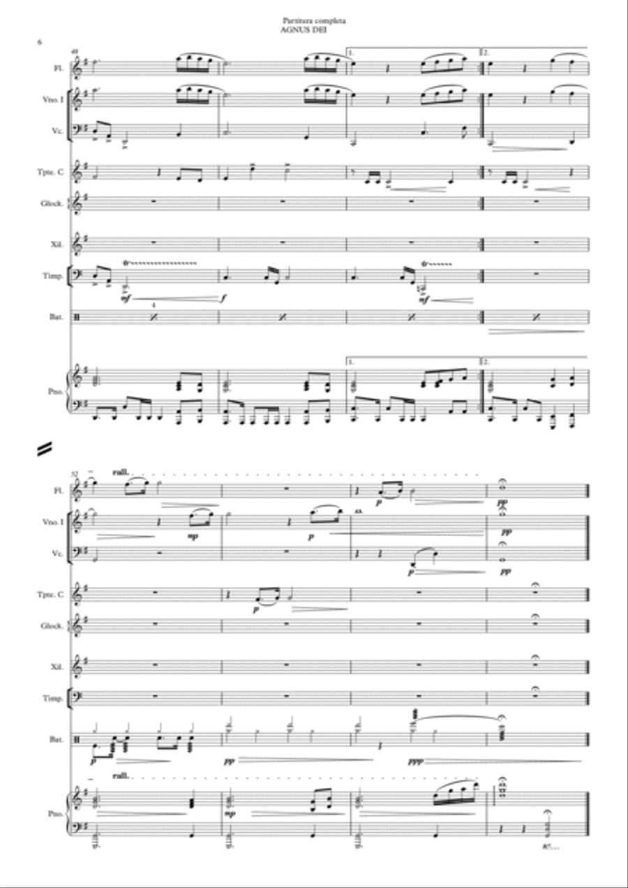 Agnus Dei Flute scores gallery preview page 6