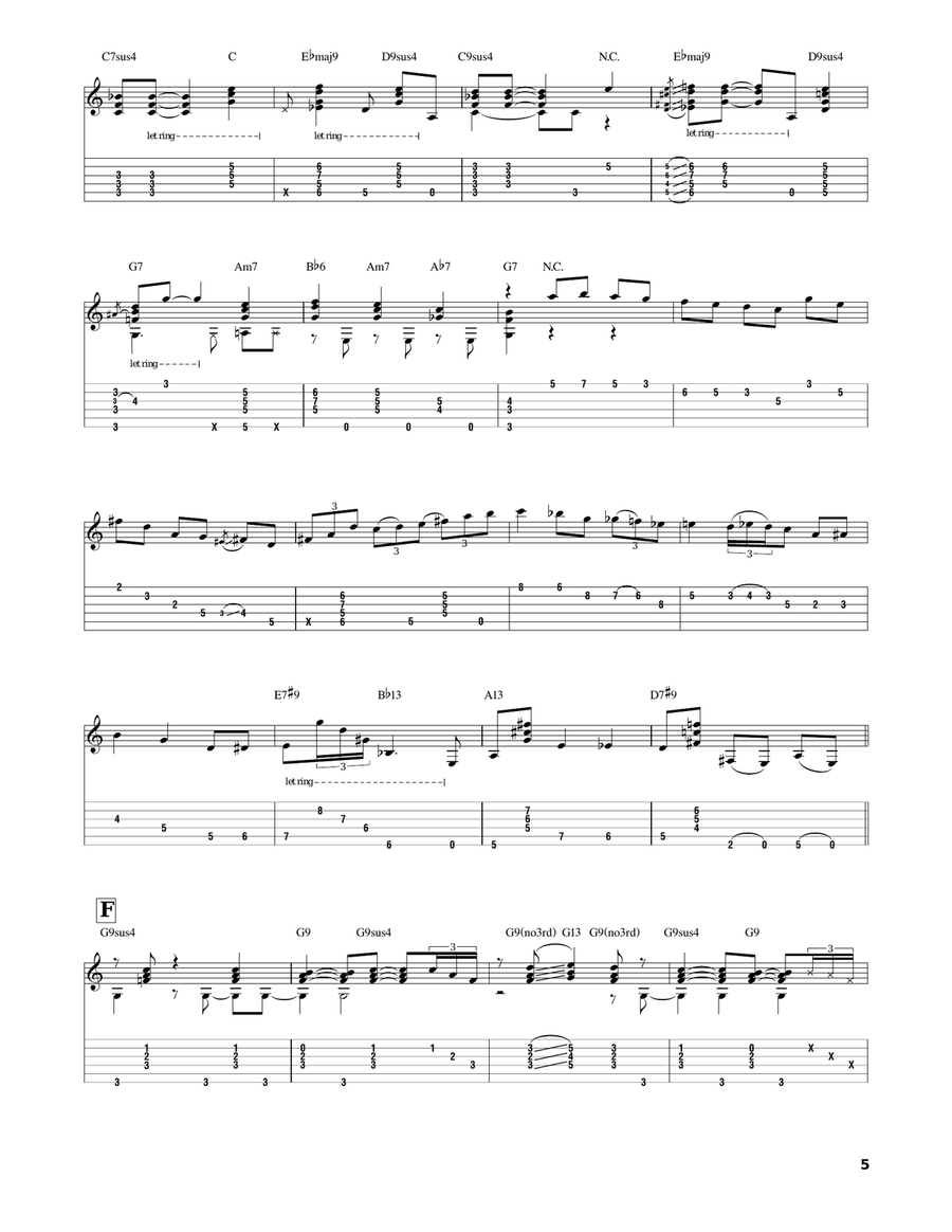 All Blues Electric Guitar scores gallery preview page 5