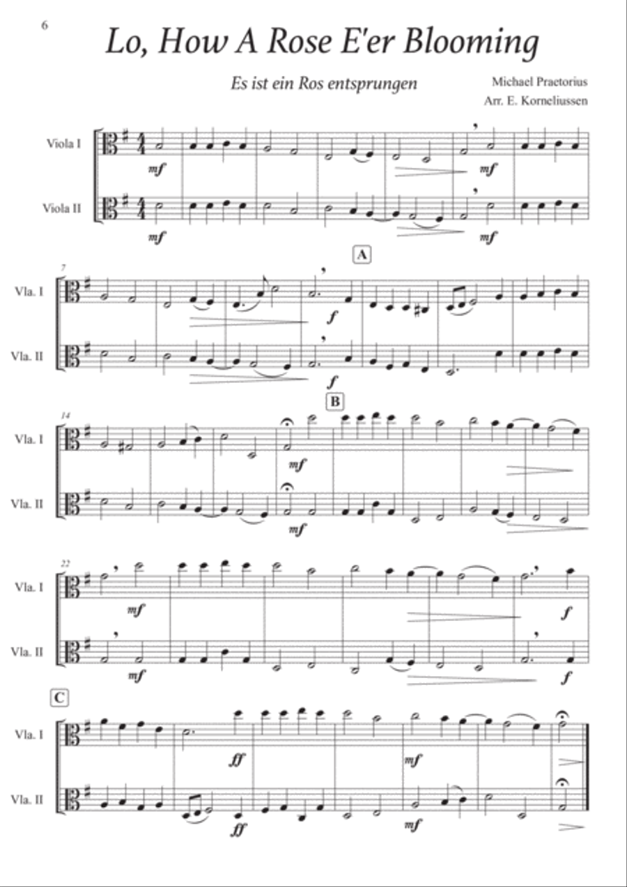 The Christmas Duet Book - 20 Christmas Carols For Two Violas String Duet scores gallery preview page 6