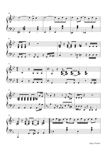 Toccata and Fugue in D Minor,BWV 565,Easy Piano Sheet,J.S.Bach image number null