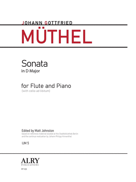 Sonata in D Major for Flute and Piano