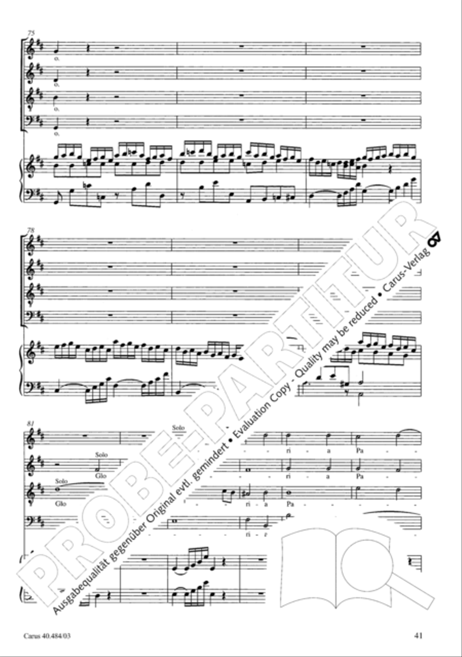 Magnificat in D ATB scores gallery preview page 42