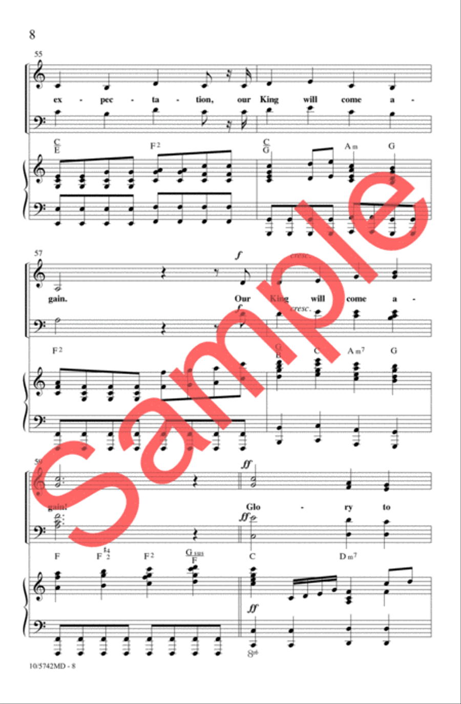 Grace of God With Us 4-Part scores gallery preview page 8