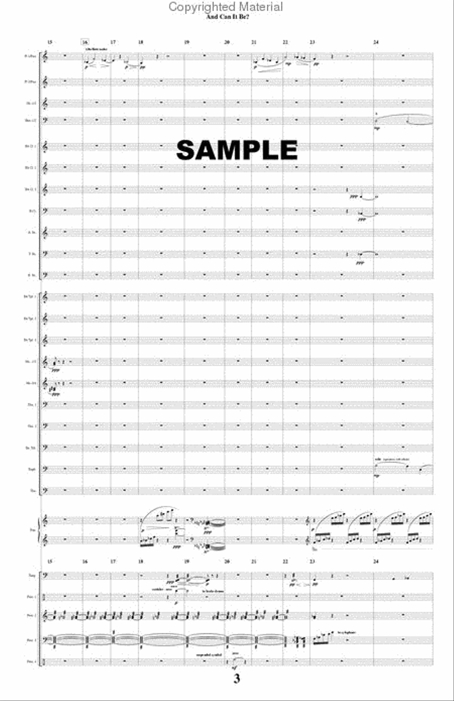 And Can It Be? Concert Band scores gallery preview page 4