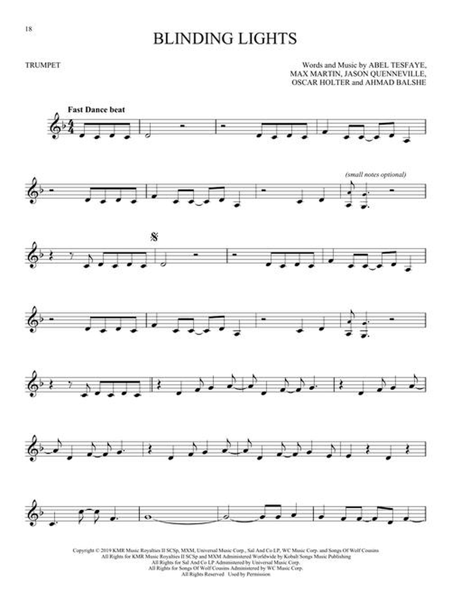 101 Simple Songs Trumpet Solo scores gallery preview page 6