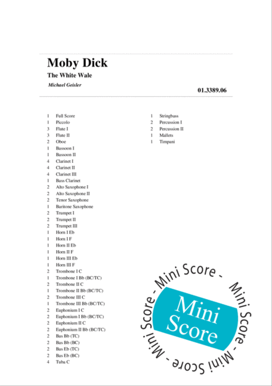 Moby Dick Concert Band scores gallery preview page 4