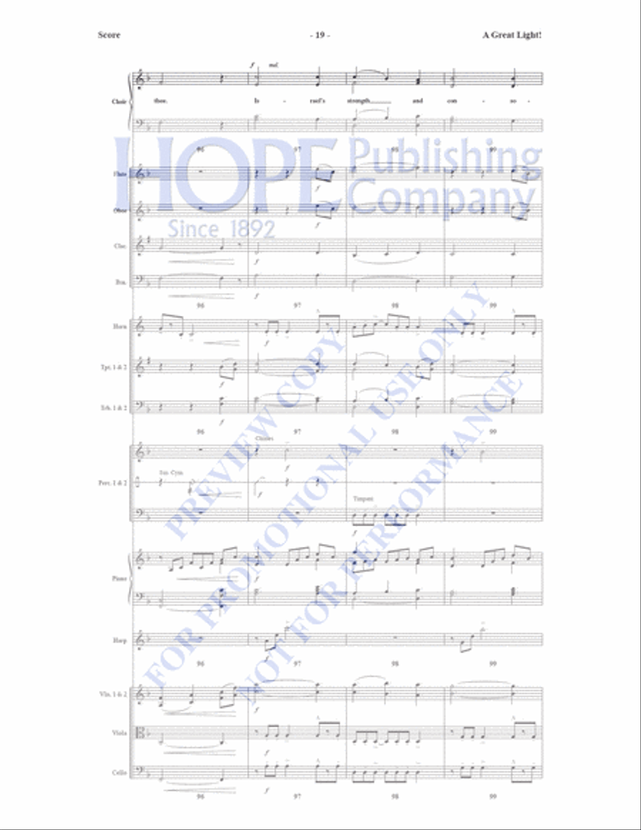 A Great Light Orchestra scores gallery preview page 20