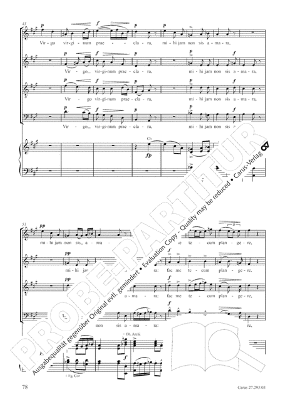 Stabat mater 4-Part scores gallery preview page 85