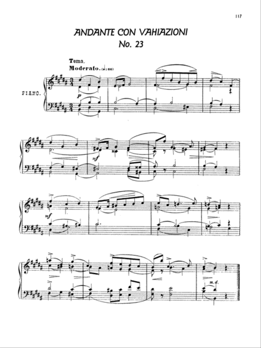 Arensky: Twenty-four Morceau Characteristiques, Op. 36