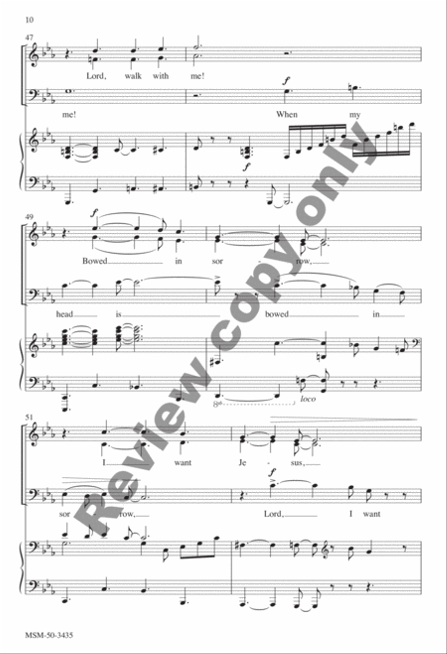I Want Jesus to Walk with Me 3-Part scores gallery preview page 21