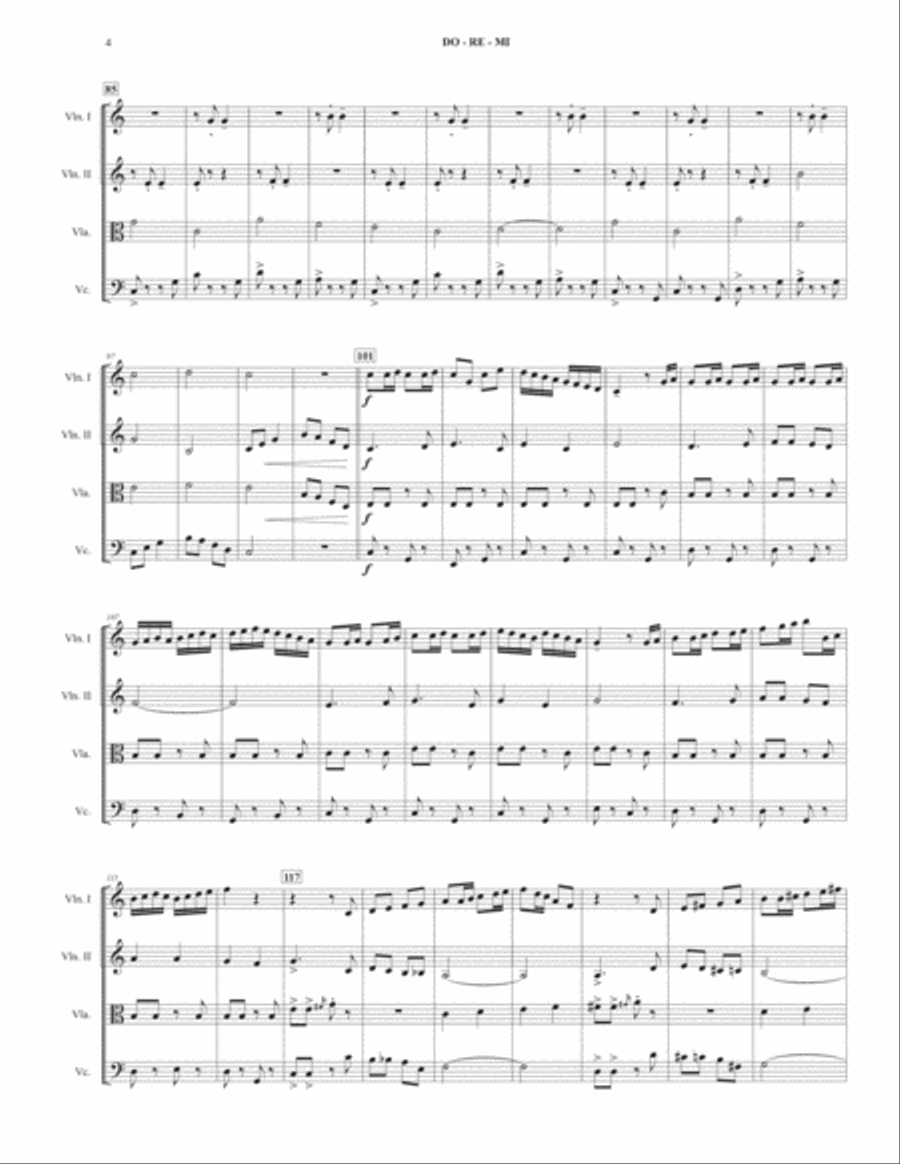 Do-Re-Mi String Quartet scores gallery preview page 4