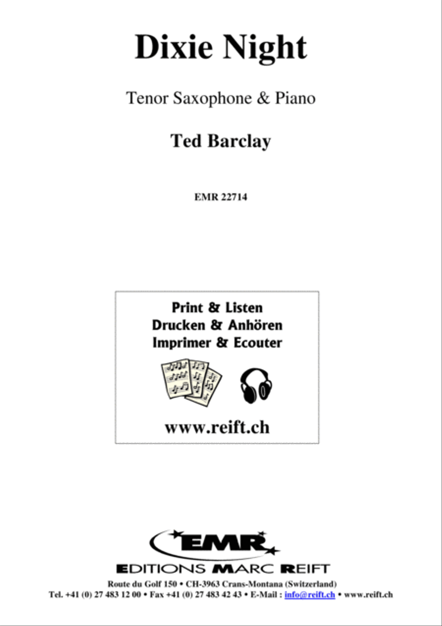 Dixie Night Tenor Saxophone scores gallery preview page 2