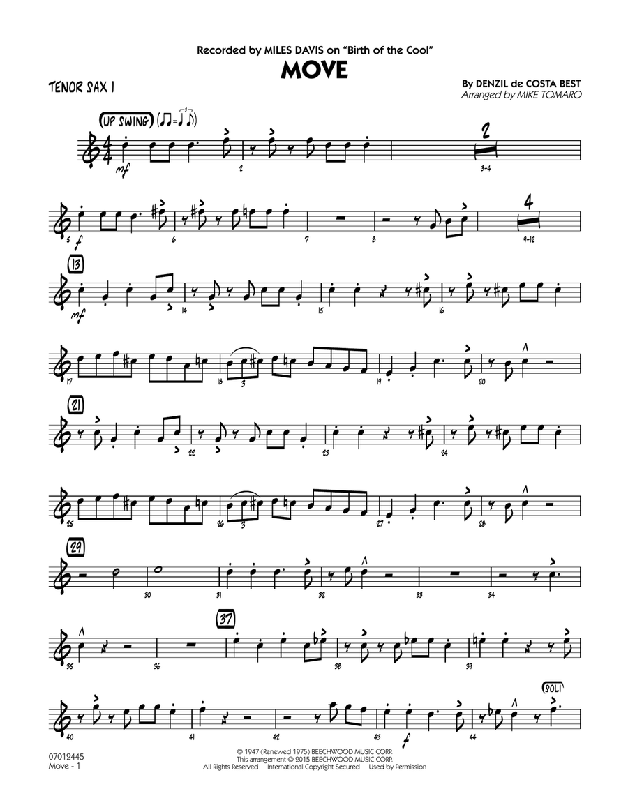 Move - Tenor Sax 1