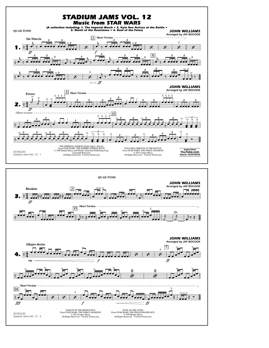 Stadium Jams Volume 12 (Star Wars) - Quad Toms