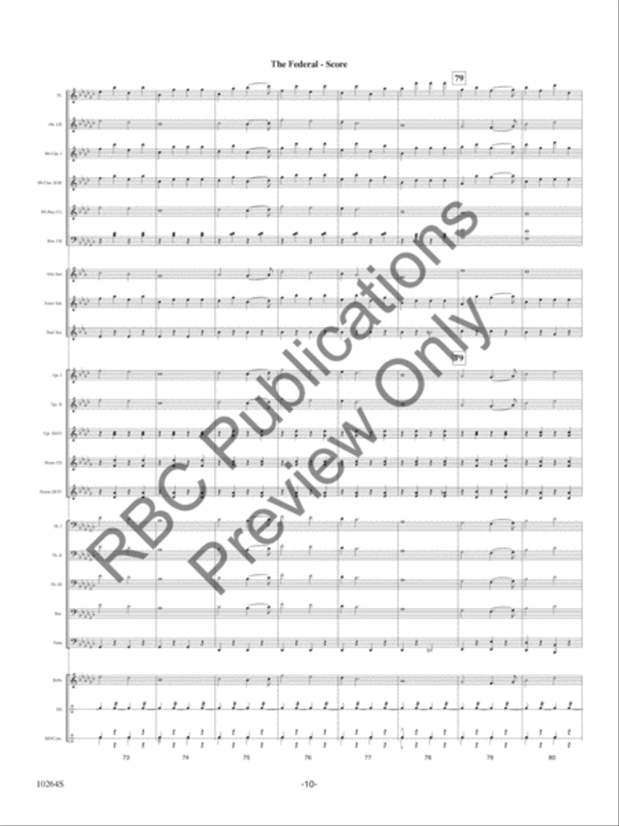 The Federal The Federal Concert Band scores gallery preview page 12