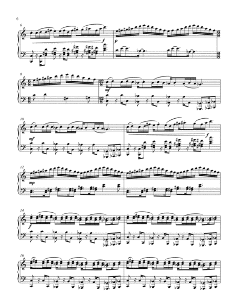 Gradient Greyscale Piano Solo scores gallery preview page 6