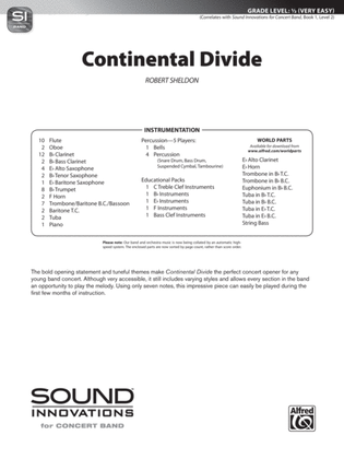 Continental Divide: Score