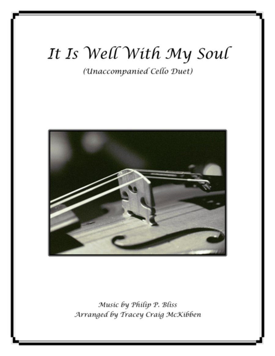It Is Well With My Soul for Cello Duet image number null