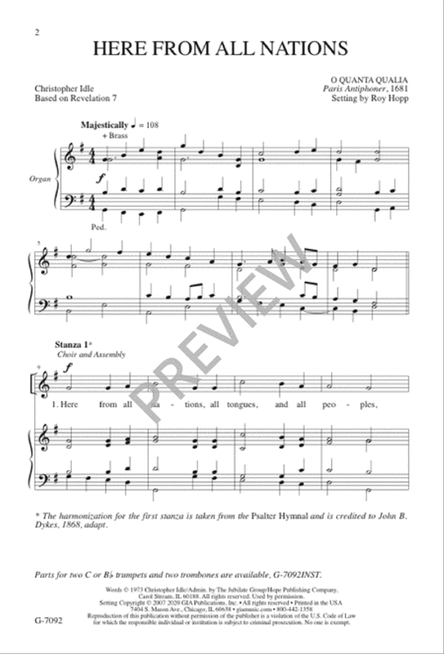 Here from All Nations 4-Part scores gallery preview page 2