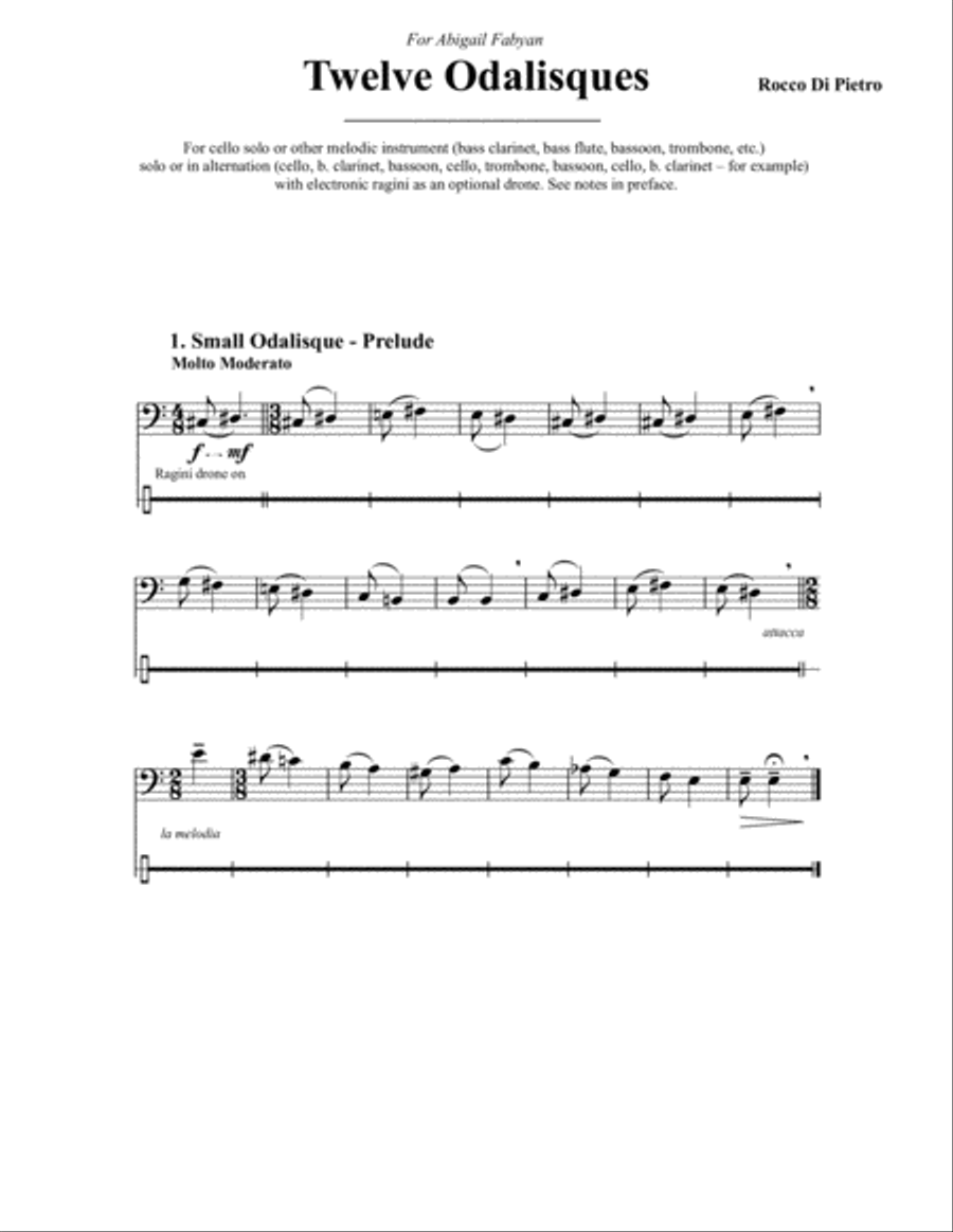 Twelve Odalisques Large Ensemble scores gallery preview page 3